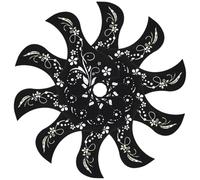 NULYLU 10pcs Floral Acoustic Guitar Pickguard Protector Scratch-resistant Easy to Install Fit for Folk Guitars Eye-catching Design