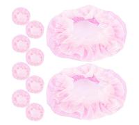 NULYLU 10pcs Hair Net Hair Accessories Mesh Cloth Charming Design Soft Comfortable for Ballet Dancers Occasions