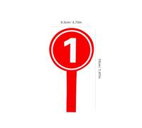 NULYLU 10pcs Handheld Scoreboards Number Paddles 9.5x19cm Single-sided Voting and Scoring Boards for Sports Coaching and Outdoor Events