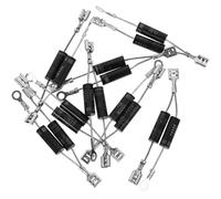 NULYLU 10pcs Microwave Oven Diode Repair Parts Unidirectional Diode High Voltage Damage Resistant Black Abs Aluminum Alloy Replacement for Home Microwave Oven