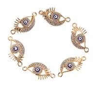 NULYLU 10pcs Mini Evil Eye Charms Chic Evil Eye Pendant for Jewelry Making Unique Accessories for Bracelets and Necklaces Symbol of and Love