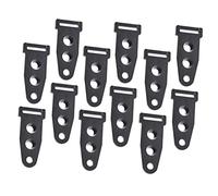 NULYLU 10pcs Outdoor Canopy Adjuster Durable Black Tent Webbing Fixing Clips for Secure Camping Setup Heavy Duty High Strength Tent Necessities