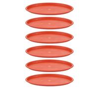NULYLU 10pcs Oval Plastic Flowerpot Bases Plant Saucers Made of Sturdy Pp Material, Solid Design Prevents Soil Falling, for Outdoor Replanting and Gardening Supplies