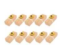 NULYLU 10pcs Paper Lipstick Case Perfume Packing Box with Sunflower Pattern 8.7x5.5x2.8cm Small Box Set for Wedding Holiday Packaging