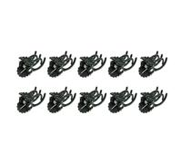 NULYLU 10pcs Plant Support Clips Orchid Clamp Fixed Flower Holder Black Plastic Easy to Use Stem Support for Flowers and Tomato Garden