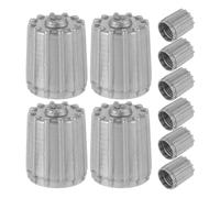 NULYLU 10pcs Plastic Car Tire Valve Caps Bike Caps for Bicycle and Car Easy Installation with Seal Ring Dust Proof Valve Stem for Automotive Use