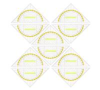 NULYLU 10pcs Plastic Triangle Rulers with Handle, Small Geometry Protractors for School Drawing and Angle Measurement, Drafting Tools for Architects and Students