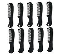 NULYLU 10pcs Pocket Beard and Hair Comb for Men Dual-sided Grooming Tool Anti-skid Design for and Beard Care Miniature Manual Polished Smooth Combs
