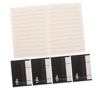 NULYLU 10pcs Portable Blank Staff Music Notebook for Guitar and Piano Creative Music Composition and Practice Notebooks Ample Space for Musical Ideas Smooth Eyefriendly