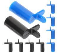 NULYLU 10pcs Portable Cue Rack Support Cue Holder with Position Black and Blue Plastic Slides over Billiard for Snooker Rack