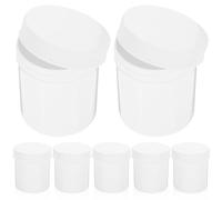 NULYLU 10pcs Refillable Container Storage Box with 100ml Capacity Wide Mouth Design Large Capacity Plastic Pill Organizer for Daily Medicine Storage