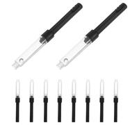 NULYLU 10Pcs Refillable Ink Converter Universal Fountain Pen Refillable Converter Plastic Large Ink Capacity Extend Pen Life for Writing
