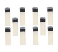 NULYLU 10pcs Replacement Pool Cue Tips Slip Plastic Ferrules for Billiard Sticks Snooker Accessories Versatile Billiards Supplies for Smooth Gameplay and Reliable Performance