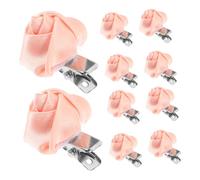 NULYLU 10pcs Rose Hairpin Flower Hair Clips Women Cute Bud Hairpin Hair Accessories for Birthday Wedding Vintage Style and Rose Design