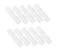 NULYLU 10pcs Transparent Makeup Brush Covers for Travel Dustproof Cosmetic Brush Protector Caps Pen Guard Sleeves to Preserve Shape and Organize