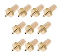 NULYLU 10pcs Universal Copper Air Muffler for Fog Machines, Efficient Filtration and Noise Reduction, M3 Copper Filter Nozzle Compatible Mist Machine and Fogger Systems for Stage