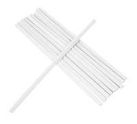 NULYLU 10pcs White Plastic Sliding Bars Clamp for Report Storage, Smooth and Easy to Add Or Remove Pages, for Sorting Out Small Documents and DIY Making