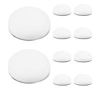 NULYLU 10pcs White round Distress Ink Sponge Pads Refill Set Mini Foam Blending Brushes for Card Making Art Supplies Embossing Ink Tools