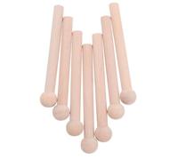 NULYLU 10pcs Wooden Pegboard Hooks for Workbench and Garage Natural Wood Material Versatile Hanging Options and DIY Storage Solution for Workshop and Home Organising