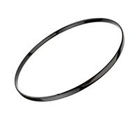NULYLU 12.58 Inch Black Rubber Drum Hoop Replacement for Snare and Bass Drums Musical Instrument Spare Parts Maintenance and Repair Accessories