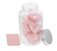 NULYLU 12 Pack Diamond Shape Makeup Sponges for Foundation Cleansing Exfoliating Sponge for Skin Facial Cleansing Puff Moisturizing Safe for Dry Skin Random
