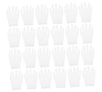 NULYLU 12 Pairs Washable White Cotton Gloves Elastic Hand Gloves for Jewelry Inspection Moisturizing and Daily Use Comfortable Breathable Design for Home Office and More