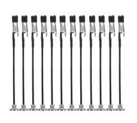 NULYLU 12 Pcs Metal Mini Clamps Alligator Clips Flexible Model Making Accessories with Magnetic Iron Base Performance Stability for Painting and Soldering Crafts