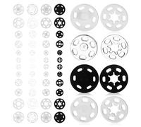 NULYLU 120 Sets Plastic Sewing Buttons Snap Fasteners Assorted Color Nylon Material Practical Fun for DIY Craft Needs and Art Projects