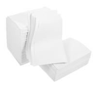 NULYLU 125Pcs Nail Mat Disposable White Pulp Manicure Table Placemat Prevents Liquid Penetration Keeps Arms and Feet Clean Suitable for Manicure Salon