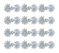 NULYLU 12pcs Chinese Style Clothing Buttons Silver Cloth Handmade Button Closure for Cheongsam Dress with Fine Workmanship, Fashionable and Versatile Decoration for Chinese Clothes