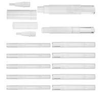 NULYLU 12pcs Empty Cuticle Oil Pens Mini Nail Containers Pp Material Smooth Interior without Rough Edges Portable Refillable Applicators for Nail Art Accessories