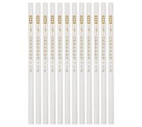 NULYLU 12pcs Nail Art Tool Manicure Dotting Tools French Manicure Tip Pen White Wood Material Place on Nails Repairable for Professional Use and DIY Designs