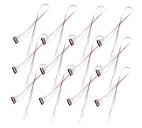 NULYLU 12pcs Sparkly Tinsel Hair Extensions Glittery Hair Tinsel Strands for Women for Party Highlights Easy to Use Skin-friendly Each Two Gorgeous Colors
