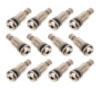 NULYLU 12pcs Stainless Steel Tire Valve Caps Universal Stem Covers High Temperature Resistance No External Cracking Valve Cores for Car and Truck