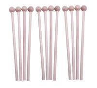 NULYLU 12pcs Wooden Xylophone Sticks with Comfortable Grip for Children and Beginners, Natural Wood Mallet Drumsticks for School and Party Use, Developing Musical Talent