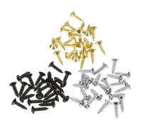 NULYLU 150pcs Guitar Screws Pickguard Mounting Screws for Electric Guitar and Bass Includes Black Gold Silver Easy to Install Convenient Storage Box