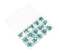 NULYLU 150pcs Rubber Seal Ring Kit with Assorted Sizes, Chemical Stability and Portable Maintenance Solution for Plumbing Faucet and Vehicle Compressor in Industrial Use