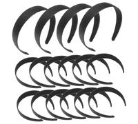 NULYLU 16pcs Non- Wide Headbands for Women Simple and Stylish Hair Accessories for Makeup Parties and Everyday Use Vintage Black Headdress for All Hairstyles