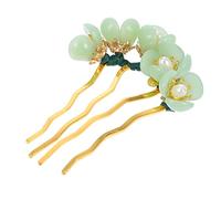 NULYLU 1pc Ancient Hairpins Jade Flower Hair Pin Chinese Style Hair Pins Vintage and Chic Details for Lady