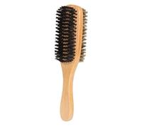 NULYLU 1pc Double-sided Beard Brush for Men Boar Bristle and Hair Grooming Tool Essential Barber Supply for Styling and Cleaning Facial Hair for Valentine's Day and Father's Day
