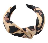 NULYLU 1pcs Leopard Printed Headband Elastic Satin Hair Accessory for Women Teen Vintage Style Charming Design Suitable for Many Occasions and Scenes