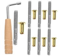 NULYLU 1set Lyre Harp Tuning Pin Set Wrench Replacement Parts for Harp Enthusiasts Includes Tone Pegs and String Column Tools for Easy Tuning