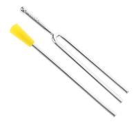 NULYLU 1set Professional Tuning Fork Instrument Standard Pitch for Piano Guitar Violin Metal Fork Striker Music Education Tool
