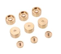 NULYLU 1set Trumpet Button Buckles All Piston Accessories for Trumpet Instruments Easy Installation Great for Musicians Golden Finish