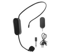 NULYLU 1set Wireless Headset Microphone System for Teaching Stage and Public Speaking Ergonomic Design Audio Efficient Wireless Connectivity