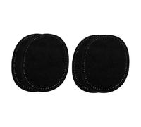 NULYLU 2 Pair Fake Leather Patches for Elbow and Knee Oval Elbow Patches Stylish Black Reinforcement Maintain Shape DIY Enthusiasts Decorative Clothing Accessories for Garments and Pants