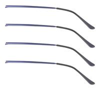 NULYLU 2 Pairs Blue Metal Eyeglasses Legs Replacement Arms for Glasses, Wear Resistant with Unique Styling Structure, for DIY Your Glasses Repair and Replacement