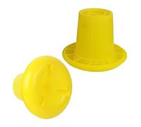 NULYLU 2 Pcs Chicken Feeder Durable Poultry Food Containers with Design Suitable for Chickens Ducks Geese Pressure Resistant UV Protected Feeding Troughs for Outdoor Use