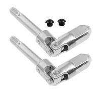 NULYLU 2 Sets Horizontal Jack Shaft Joints for Floor Jack with Dual Pump Structure, Stable Operation and Leak Prevention, Iron and Rubber Material, for Urgent Repair Tasks and Workshop