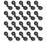 NULYLU 20 Pcs Plastic Sunshade Net Clips for Shade Sails and Sunshade Net, Double Fasten Design, Easy to Recycle, Sturdy Fixing Clips for Garden and Greenhouse Use